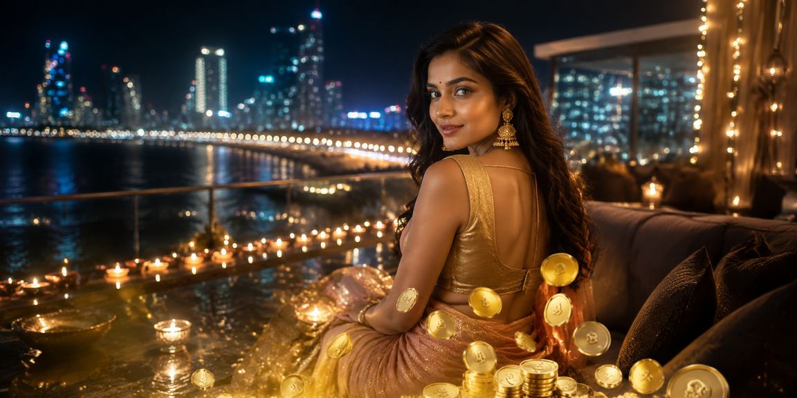 Players celebrating Diwali with a bonus at Mumbai gaming lounge